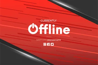 当前脱机twitch横幅banner背景