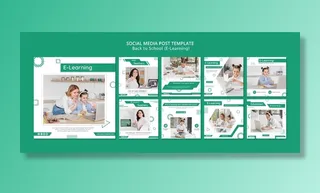 E-learning社交媒体帖子