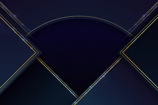 逼真优雅的几何图形背景，金色线条