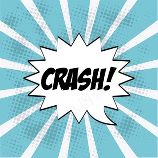 蓝色插图上的波普艺术