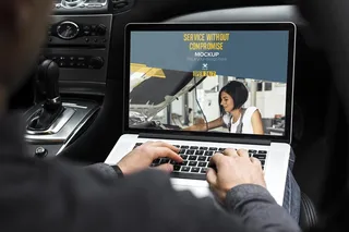 空白屏幕概念模型样机