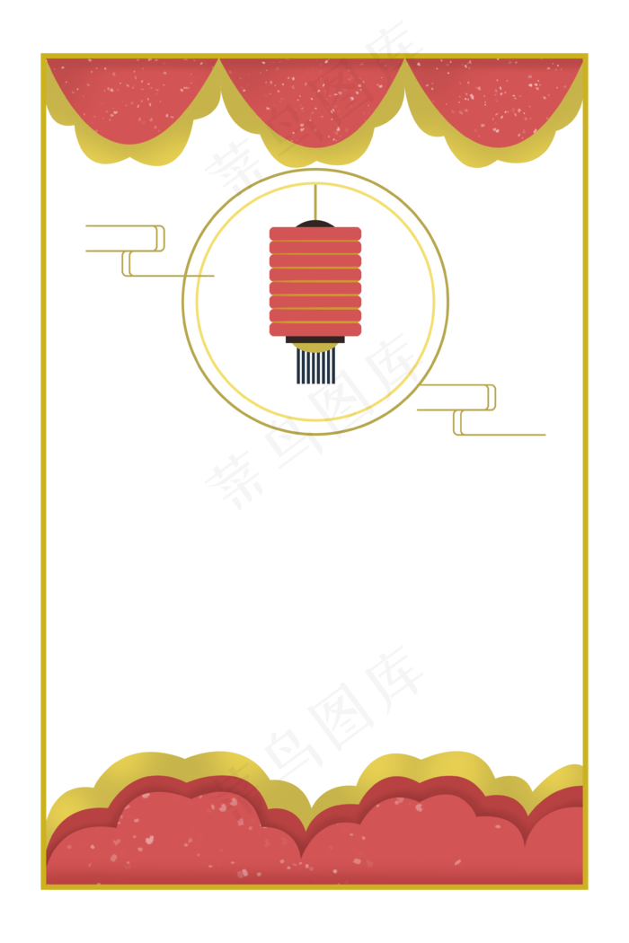 中秋节节日中秋佳节红色中国风剪