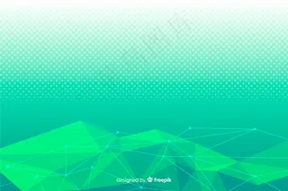 绿色抽象几何图形背景