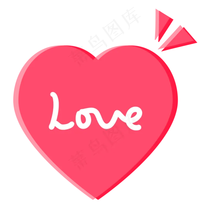 七夕情人节love字母爱心(2000X2000(DPI:300))psd模版下载