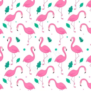 火烈鸟图案系列概念