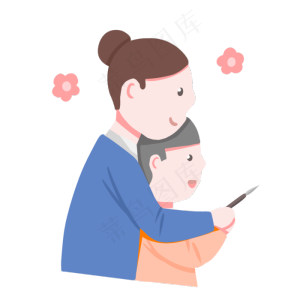 教师节老师和儿童卡通人物