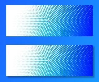 抽象的蓝白相间的条幅背景