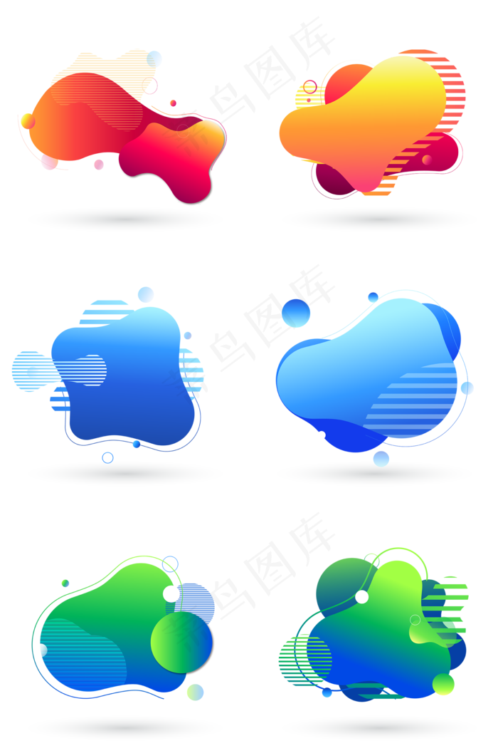 几何流体渐变图形(2000*3020px 300 dpi )