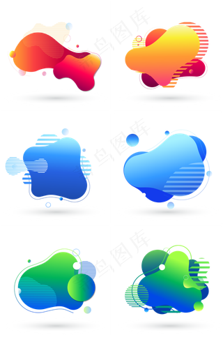 几何流体渐变图形