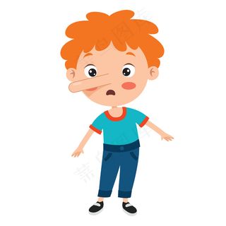 滑稽男孩的姿势和表情