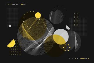 平面抽象线框背景