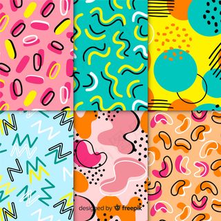 缤纷孟菲斯图案系列