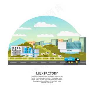 牛奶厂模板