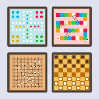 顶视图棋盘游戏与朋友一起玩