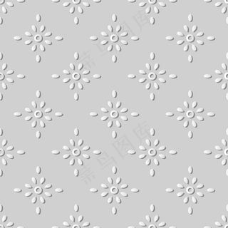 白纸艺术圆形十字点花，时尚的装饰图案背景为网页横幅banner贺卡