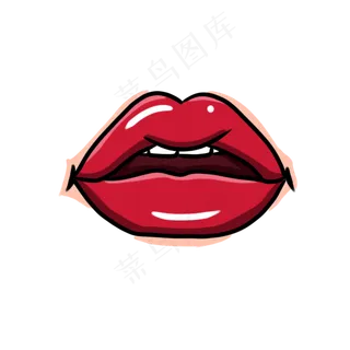 七夕情人节手绘嘴唇下载