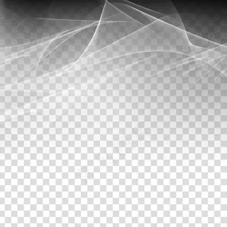 抽象时尚的灰色波浪透明背景