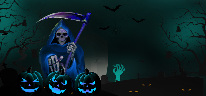 万圣节死神来了海报