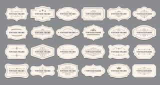 装饰性标签框。