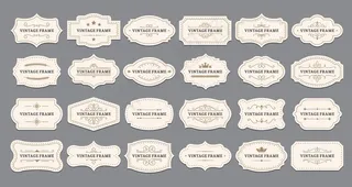 装饰性标签框。