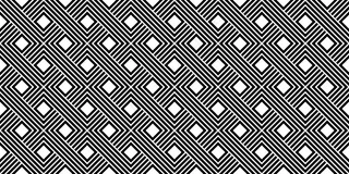 黑白条纹最小复古无缝图案矢量模板