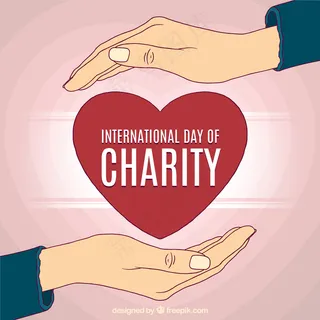 双手之间的心的背景