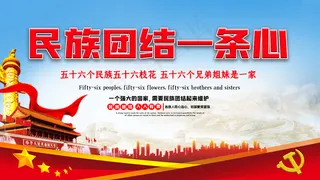 民族团结一条心画面