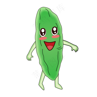 卡通苦瓜立秋素材