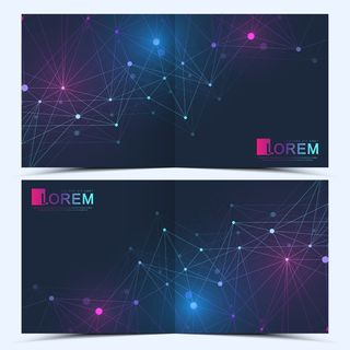 现代广场宣传册模板