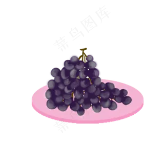 中秋节葡萄可商用元素