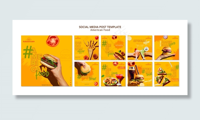 美国食品社交媒体邮报