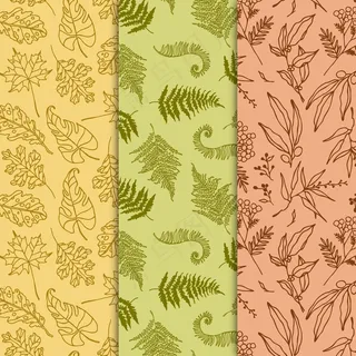 平面设计秋季图案系列