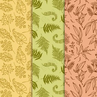 平面设计秋季图案系列