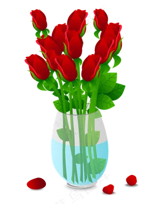 七夕红色玫瑰花