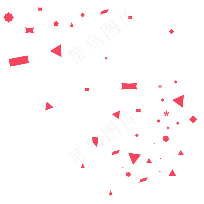 红色漂浮元旦装饰(2000X2000(DPI:300))psd模版下载