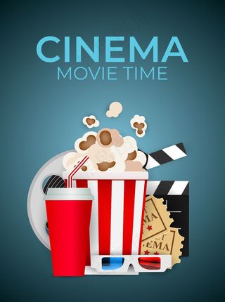 抽象家庭影院背景。插图