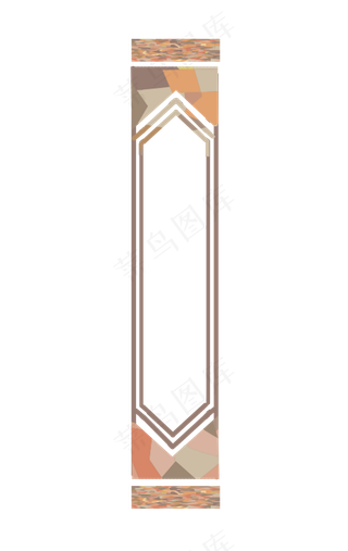 迷彩边框纹理设计免抠