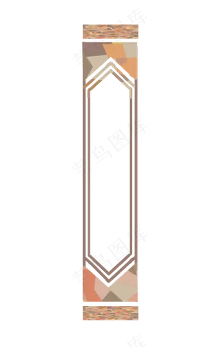 迷彩边框纹理设计免抠