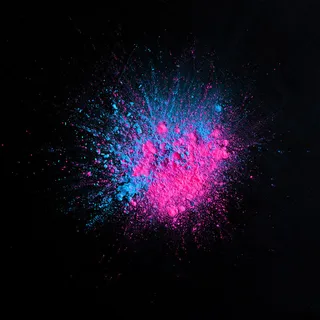 黑色背景上的Holi彩色背景