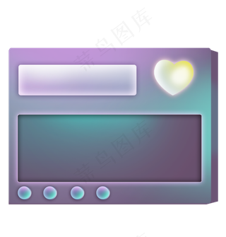 情人节立体金属标题框