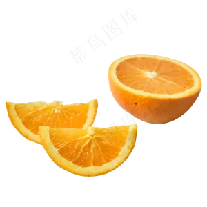 橙色的橙子免抠图