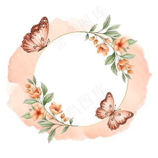 奢华的金色蝴蝶花架