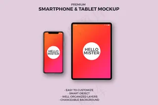 Smratphone和平板电脑模型样机