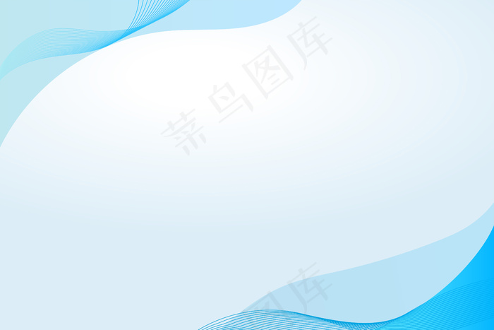 蓝色曲线框架模板eps,ai矢量模版下载