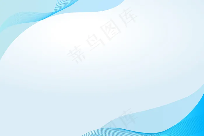 蓝色曲线框架模板eps,ai矢量模版下载