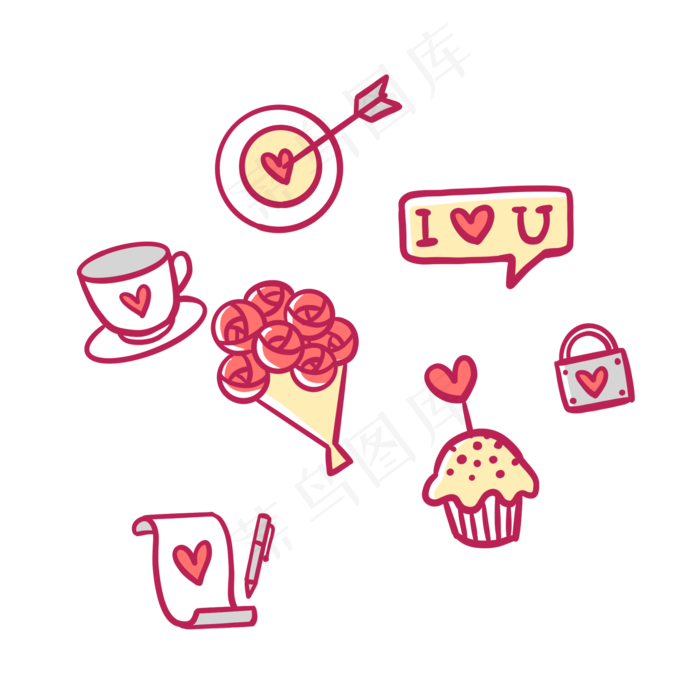 情人节可爱图标