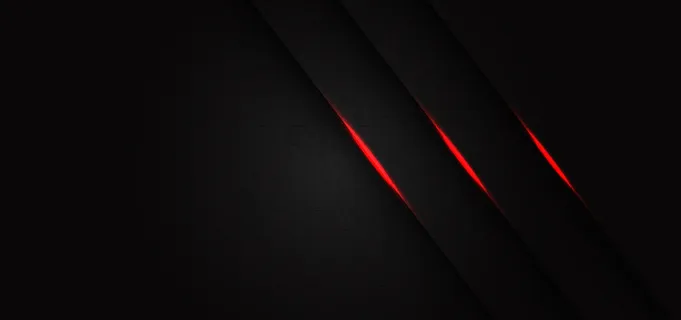 抽象三重红灯线斜线深灰色六边形网格图案设计现代未来主义背景。