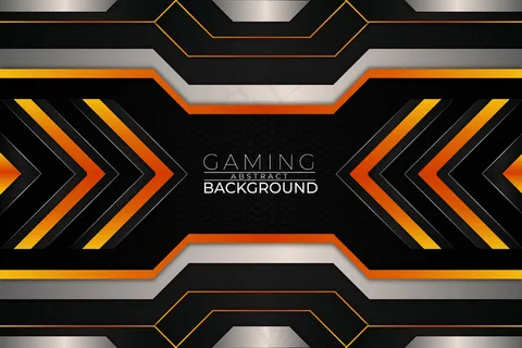 未来游戏背景橙色风格
