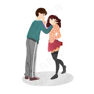 情人节七夕情侣素材