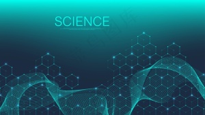 医学、科学、技术、化学的科学分子背景。